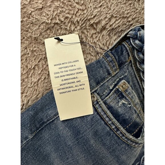 7 For All Mankind Megaflare Womens Jeans Medium Wash High Rise Size 27 NEW NWT - Picture 7 of 16